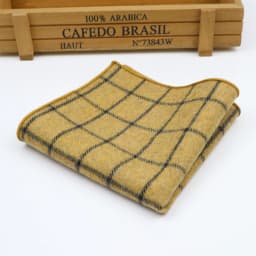 Men's and Women's Sunshine Style Wool Pocket Square Color Handkerchief Leisure Scarf 23cm