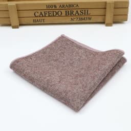 Men's and Women's Sunshine Style Wool Pocket Square Color Handkerchief Leisure Scarf 23cm