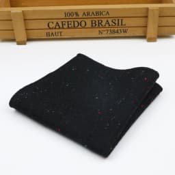Men's and Women's Sunshine Style Wool Pocket Square Color Handkerchief Leisure Scarf 23cm