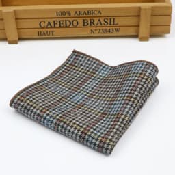 Men's and Women's Sunshine Style Wool Pocket Square Color Handkerchief Leisure Scarf 23cm