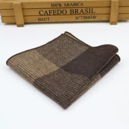 Men's and Women's Sunshine Style Wool Pocket Square Color Handkerchief Leisure Scarf 23cm