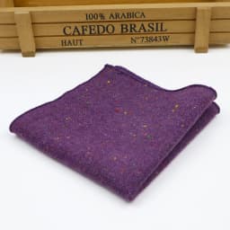 Men's and Women's Sunshine Style Wool Pocket Square Color Handkerchief Leisure Scarf 23cm