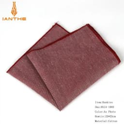 Brand New Men's Hankerchief Scarves Vintage Like Linen Hankies Men's Suits Pocket Square Handkerchiefs Solid Color 23*23cm