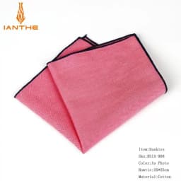 Brand New Men's Hankerchief Scarves Vintage Like Linen Hankies Men's Suits Pocket Square Handkerchiefs Solid Color 23*23cm