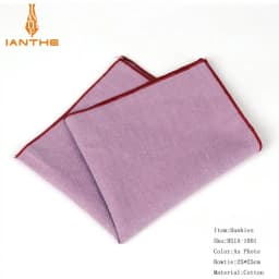 Brand New Men's Hankerchief Scarves Vintage Like Linen Hankies Men's Suits Pocket Square Handkerchiefs Solid Color 23*23cm