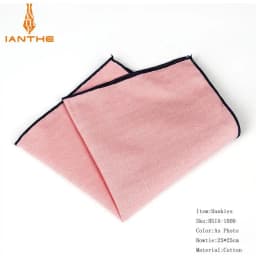 Brand New Men's Hankerchief Scarves Vintage Like Linen Hankies Men's Suits Pocket Square Handkerchiefs Solid Color 23*23cm