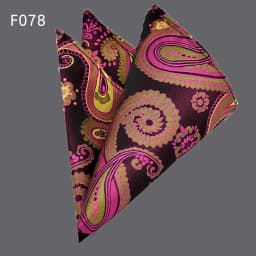 36 Colors Luxury Men's Handkerchief Floral Plaid Stripes Hankies Hanky Business Pocket Square Chest Towel 25*25CM