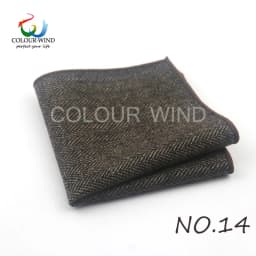 British Style Men's Wool 24*24CM Striped Cotton Handkerchief Vintage Hankies Pocket Square Set Neckwear Suit Accessories Pañuelo