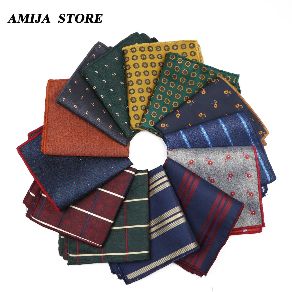 Many Color Men Hanky Pocket Square Paisley Floral Print Handkerchief Flower Towel Wedding Party Gift For Man Accessory Business