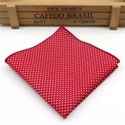 Dot Cotton Handkerchiefs Woven Colorful Printing Round Pocket Square Mens Casual Circle Square Pockets Handkerchief Towels