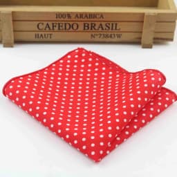 Dot Cotton Handkerchiefs Woven Colorful Printing Round Pocket Square Mens Casual Circle Square Pockets Handkerchief Towels
