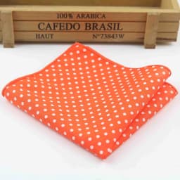 Dot Cotton Handkerchiefs Woven Colorful Printing Round Pocket Square Mens Casual Circle Square Pockets Handkerchief Towels