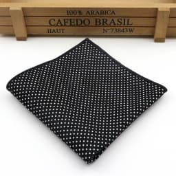 Dot Cotton Handkerchiefs Woven Colorful Printing Round Pocket Square Mens Casual Circle Square Pockets Handkerchief Towels
