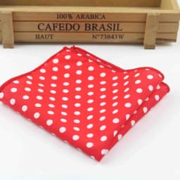 Dot Cotton Handkerchiefs Woven Colorful Printing Round Pocket Square Mens Casual Circle Square Pockets Handkerchief Towels
