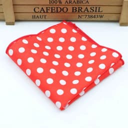 Dot Cotton Handkerchiefs Woven Colorful Printing Round Pocket Square Mens Casual Circle Square Pockets Handkerchief Towels
