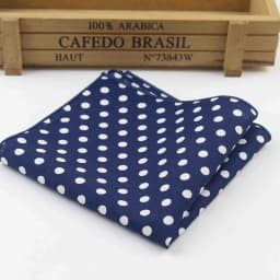 Dot Cotton Handkerchiefs Woven Colorful Printing Round Pocket Square Mens Casual Circle Square Pockets Handkerchief Towels