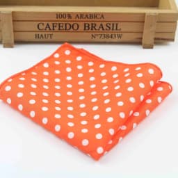 Dot Cotton Handkerchiefs Woven Colorful Printing Round Pocket Square Mens Casual Circle Square Pockets Handkerchief Towels
