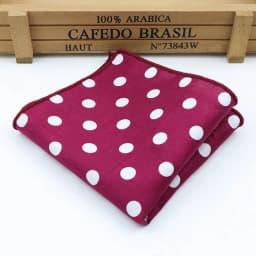 Dot Cotton Handkerchiefs Woven Colorful Printing Round Pocket Square Mens Casual Circle Square Pockets Handkerchief Towels