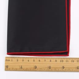 Men's Sunny Style Cotton Handkerchief Black Pocket Square Colorful Edge Hankies Towel Casual 23*23cm