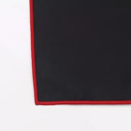 Men's Sunny Style Cotton Handkerchief Black Pocket Square Colorful Edge Hankies Towel Casual 23*23cm