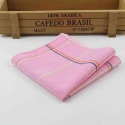 100% Cotton Hankerchief Scarves Vintage Hankies Men's Pocket Square Handkerchiefs Striped Solid Snot Rag 22*22 cm