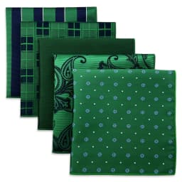 5 PCS Mens Pocket Square Set Assorted Handkerchief Multi Styles Paisley Floral Suit Large 32cm Hanky Business Accessories