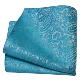 Ricnais Classic Silk Pattern Handkerchiefs 25cm*25cm Hanky Green Red Purple Orange Pocket Square For Man Wedding Business Party
