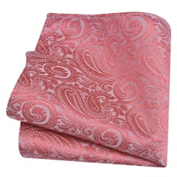 Ricnais Classic Silk Pattern Handkerchiefs 25cm*25cm Hanky Green Red Purple Orange Pocket Square For Man Wedding Business Party