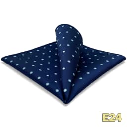 Luxury Mens Pocket Square Handkerchief Blue Navy Brown Paisley Jacquard Suit Hanky Large Classic Gentlemen Wedding Party Gift