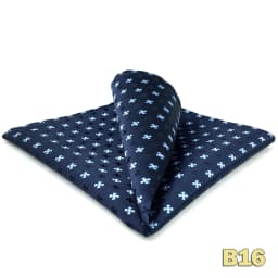 Luxury Mens Pocket Square Handkerchief Blue Navy Brown Paisley Jacquard Suit Hanky Large Classic Gentlemen Wedding Party Gift