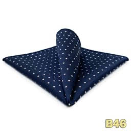 Luxury Mens Pocket Square Handkerchief Blue Navy Brown Paisley Jacquard Suit Hanky Large Classic Gentlemen Wedding Party Gift