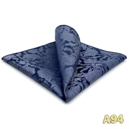 Luxury Mens Pocket Square Handkerchief Blue Navy Brown Paisley Jacquard Suit Hanky Large Classic Gentlemen Wedding Party Gift