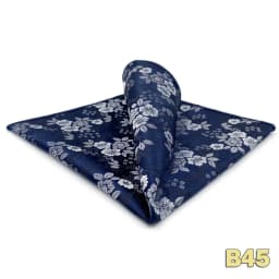 Luxury Mens Pocket Square Handkerchief Blue Navy Brown Paisley Jacquard Suit Hanky Large Classic Gentlemen Wedding Party Gift