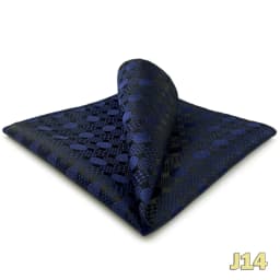 Luxury Mens Pocket Square Handkerchief Blue Navy Brown Paisley Jacquard Suit Hanky Large Classic Gentlemen Wedding Party Gift
