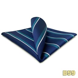 Luxury Mens Pocket Square Handkerchief Blue Navy Brown Paisley Jacquard Suit Hanky Large Classic Gentlemen Wedding Party Gift