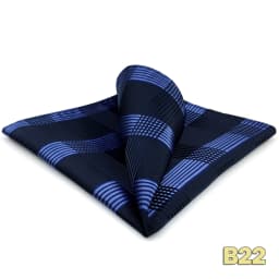Luxury Mens Pocket Square Handkerchief Blue Navy Brown Paisley Jacquard Suit Hanky Large Classic Gentlemen Wedding Party Gift