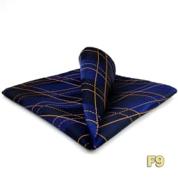 Luxury Mens Pocket Square Handkerchief Blue Navy Brown Paisley Jacquard Suit Hanky Large Classic Gentlemen Wedding Party Gift