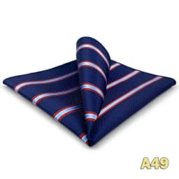 Luxury Mens Pocket Square Handkerchief Blue Navy Brown Paisley Jacquard Suit Hanky Large Classic Gentlemen Wedding Party Gift