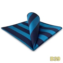Luxury Mens Pocket Square Handkerchief Blue Navy Brown Paisley Jacquard Suit Hanky Large Classic Gentlemen Wedding Party Gift