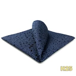 Luxury Mens Pocket Square Handkerchief Blue Navy Brown Paisley Jacquard Suit Hanky Large Classic Gentlemen Wedding Party Gift