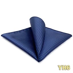 Luxury Mens Pocket Square Handkerchief Blue Navy Brown Paisley Jacquard Suit Hanky Large Classic Gentlemen Wedding Party Gift