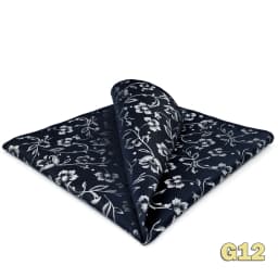 Luxury Mens Pocket Square Handkerchief Blue Navy Brown Paisley Jacquard Suit Hanky Large Classic Gentlemen Wedding Party Gift