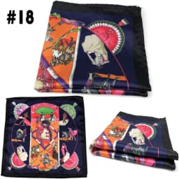 Men's Suit Pocket Chest Towel 23*23CM Handkerchiefs Printed Small Square Retro British Korean Dress Hanky
