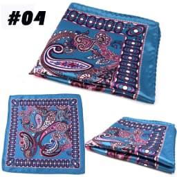 Men's Suit Pocket Chest Towel 23*23CM Handkerchiefs Printed Small Square Retro British Korean Dress Hanky