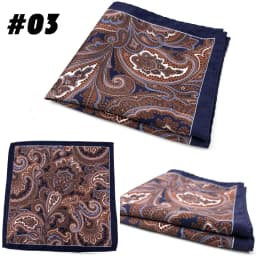 Men's Suit Pocket Chest Towel 23*23CM Handkerchiefs Printed Small Square Retro British Korean Dress Hanky