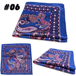 Men's Suit Pocket Chest Towel 23*23CM Handkerchiefs Printed Small Square Retro British Korean Dress Hanky