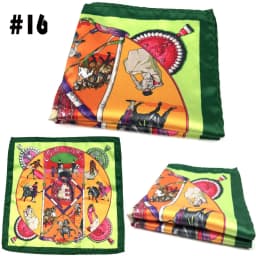 Men's Suit Pocket Chest Towel 23*23CM Handkerchiefs Printed Small Square Retro British Korean Dress Hanky