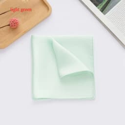 Natural Mulberry Silk 34cm White Handkerchiefs Hand Rolled Hem Pocket Squares for Men BLACK RED GREEN Colorful Edge Banding