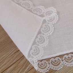 26x27cm Men Women Cotton Handkerchiefs Solid White Hankies Pocket Lace Trim Towel Diy Painting Handkerchiefs for Woman