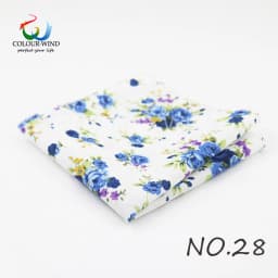 Top Cotton Pocket Square Fashion Flower Suit Ties For Men Paisley Shirt Handkerchief 22*22CM Wedding Towel Ladies Hankies Gift